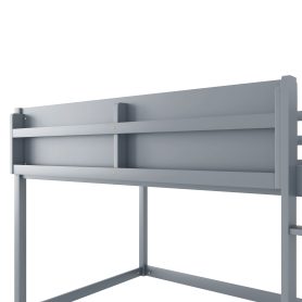 Low Solid Wood Twin Over Twin Bunk Bed With Ladder