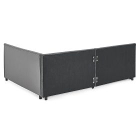 Full Size Upholstered Tufted Bed Frame with Two Drawers 45 Full Size Upholstered Tufted Bed Frame with Two Drawers