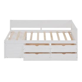 Twin Size Daybed With Drawers And Shelves