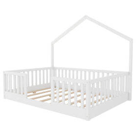 Wooden Montessori Bed with Light for Kids