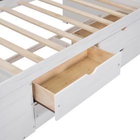 Twin Size Daybed With Drawers And Shelves