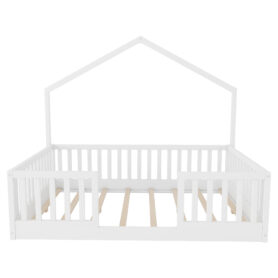 Wooden Montessori Bed with Light for Kids