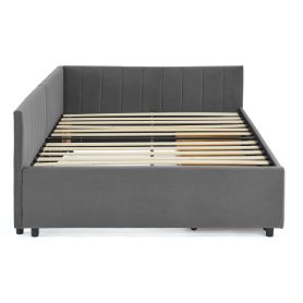 Full Size Upholstered Tufted Bed Frame with Two Drawers 43 Full Size Upholstered Tufted Bed Frame with Two Drawers
