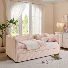 Cozy Gingham Daybed with Trundle