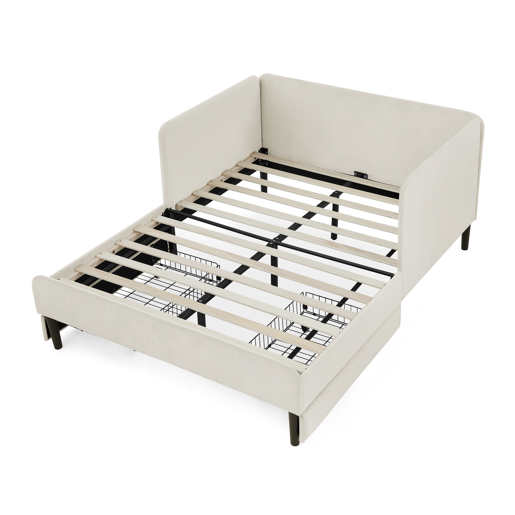 Full Size Upholstered Platform Bed Frame with 2 Storage Drawers 13 Full Size Upholstered Platform Bed Frame with 2 Storage Drawers