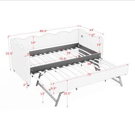 Cozy Gingham Daybed with Trundle