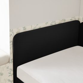 Twin Size Upholstered Platform Bed Frame With 2 Storage Drawers