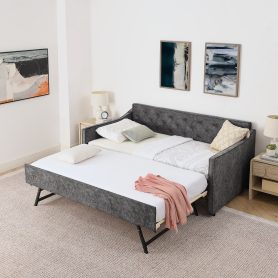 Twin Size Upholstery Daybed With Trundle 19 Twin Size Upholstery Daybed With Trundle