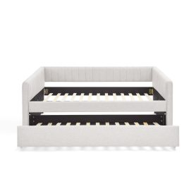 Linen Fabric Full Size Daybed With Trundle 38 Linen Fabric Full Size Daybed With Trundle