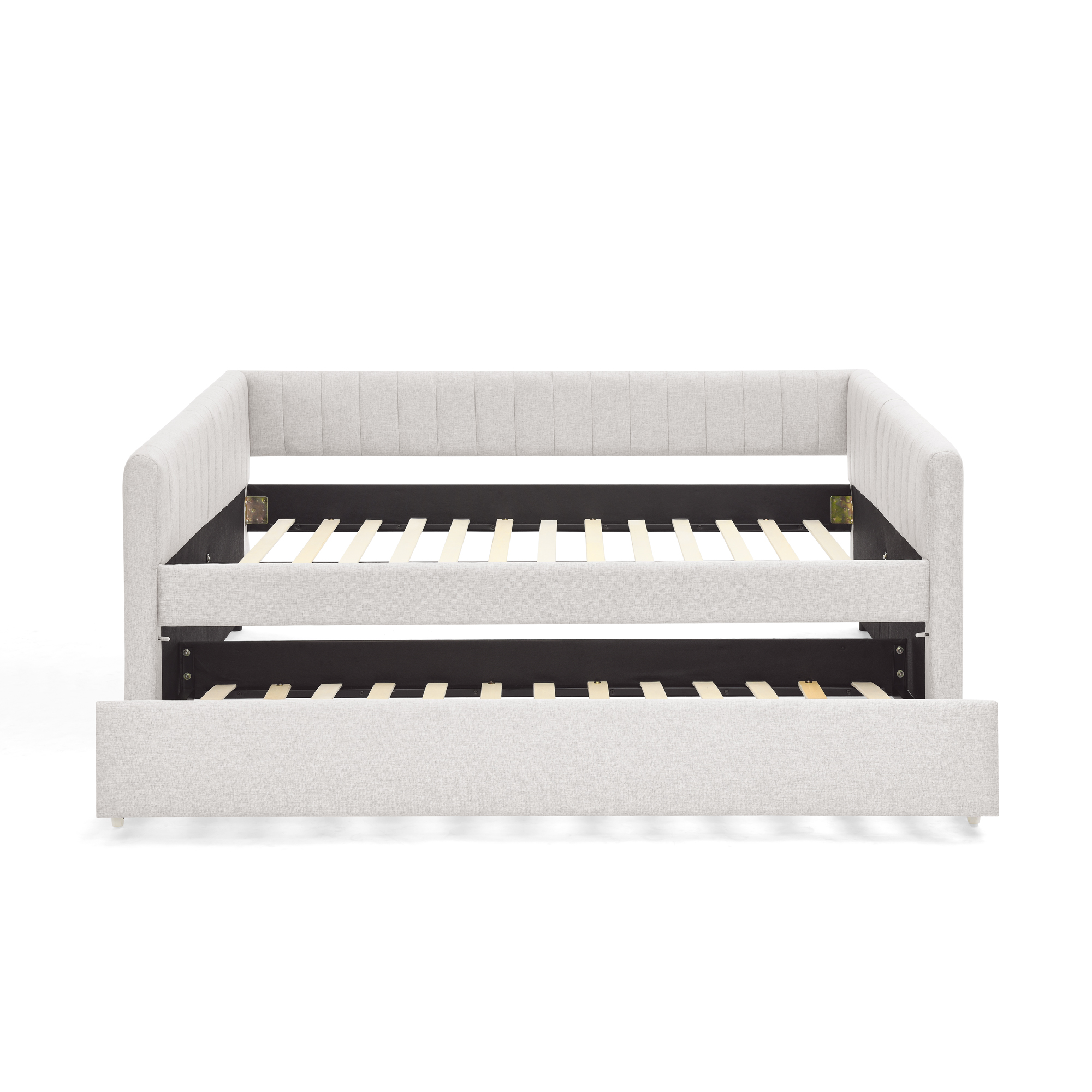 Linen Fabric Full Size Daybed With Trundle 17 Linen Fabric Full Size Daybed With Trundle