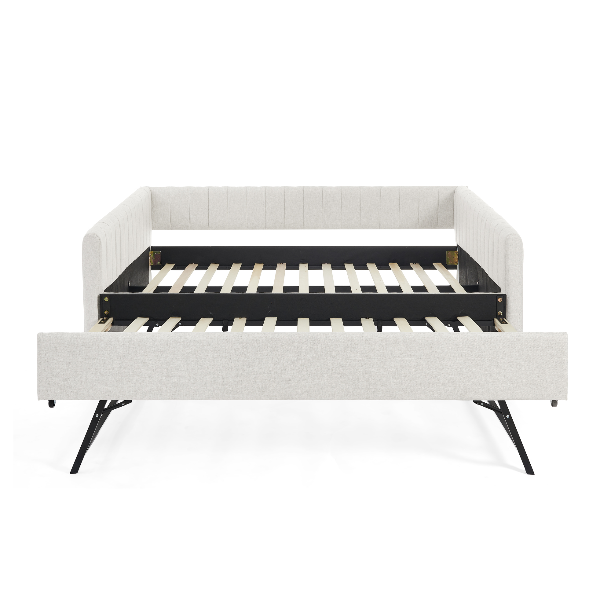 Linen Fabric Full Size Daybed With Trundle 23 Linen Fabric Full Size Daybed With Trundle