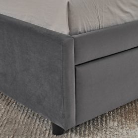 Full Size Upholstered Tufted Bed Frame with Two Drawers 36 Full Size Upholstered Tufted Bed Frame with Two Drawers