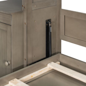 Queen Murphy Bed with Desk, Storage Shelves and Cabinets