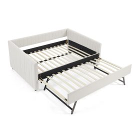 Linen Fabric Full Size Daybed With Trundle 43 Linen Fabric Full Size Daybed With Trundle