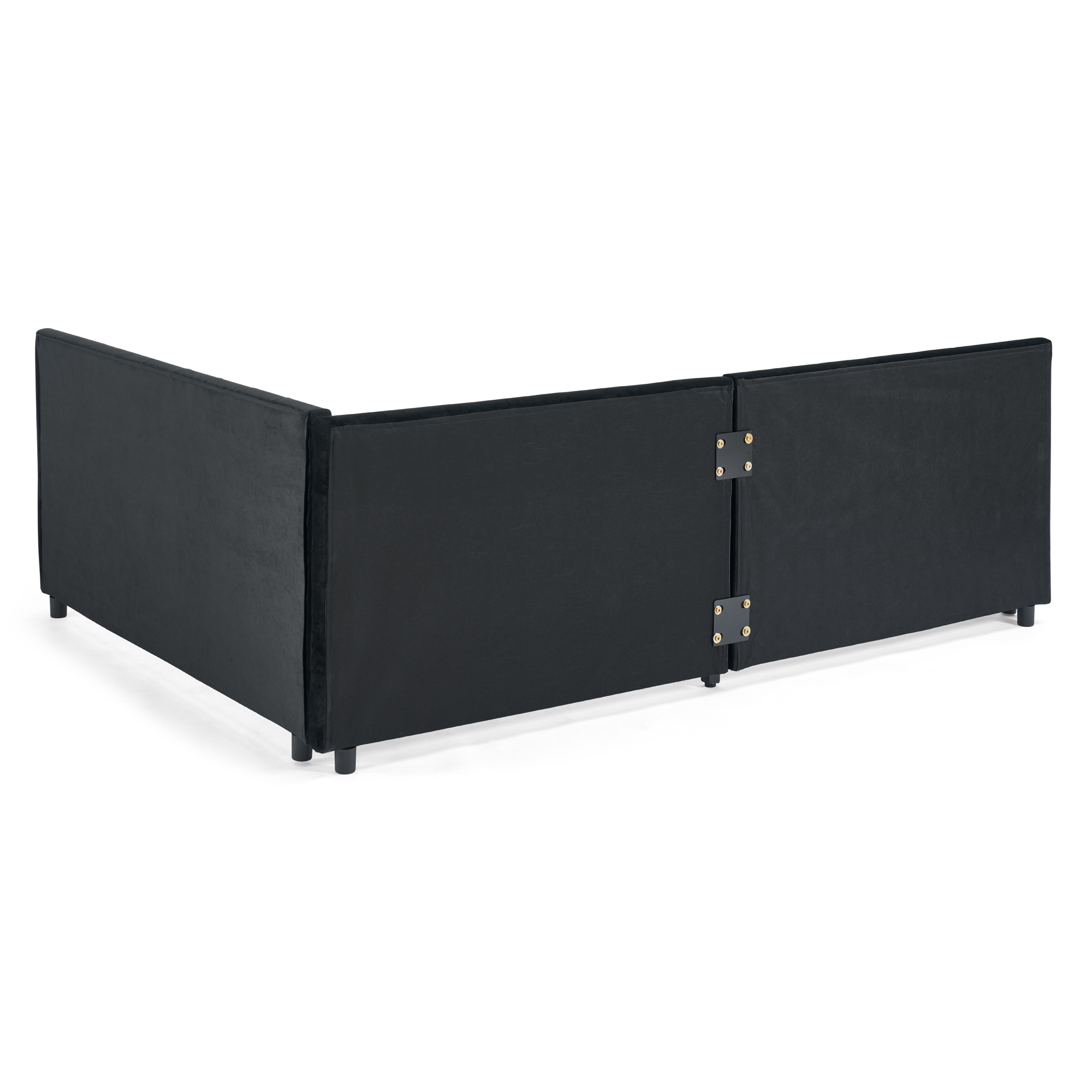 Full Size Daybed with Trundle, Comfortable Backrest And Armrests 22 Full Size Daybed with Trundle, Comfortable Backrest And Armrests