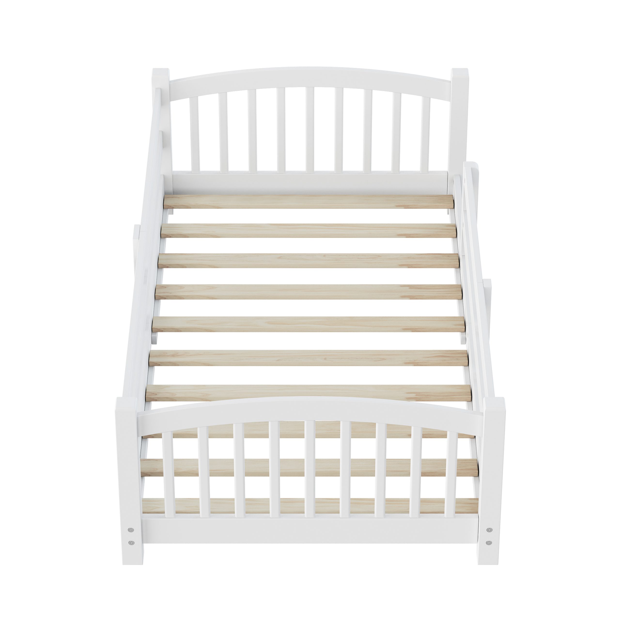 Twin Montessori Floor Bed with Slats and Safety Guardrails 13 Twin Montessori Floor Bed with Slats and Safety Guardrails