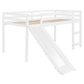 Twin Loft Bed With Slide, Multifunctional Design 25 Twin Loft Bed With Slide, Multifunctional Design