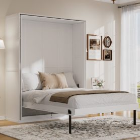 Rotating Queen Murphy Bed with Hidden Storage Racks 45 Rotating Queen Murphy Bed with Hidden Storage Racks