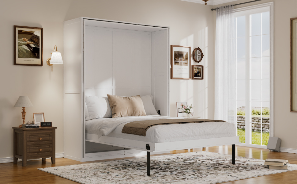 Rotating Queen Murphy Bed with Hidden Storage Racks 5 Rotating Queen Murphy Bed with Hidden Storage Racks