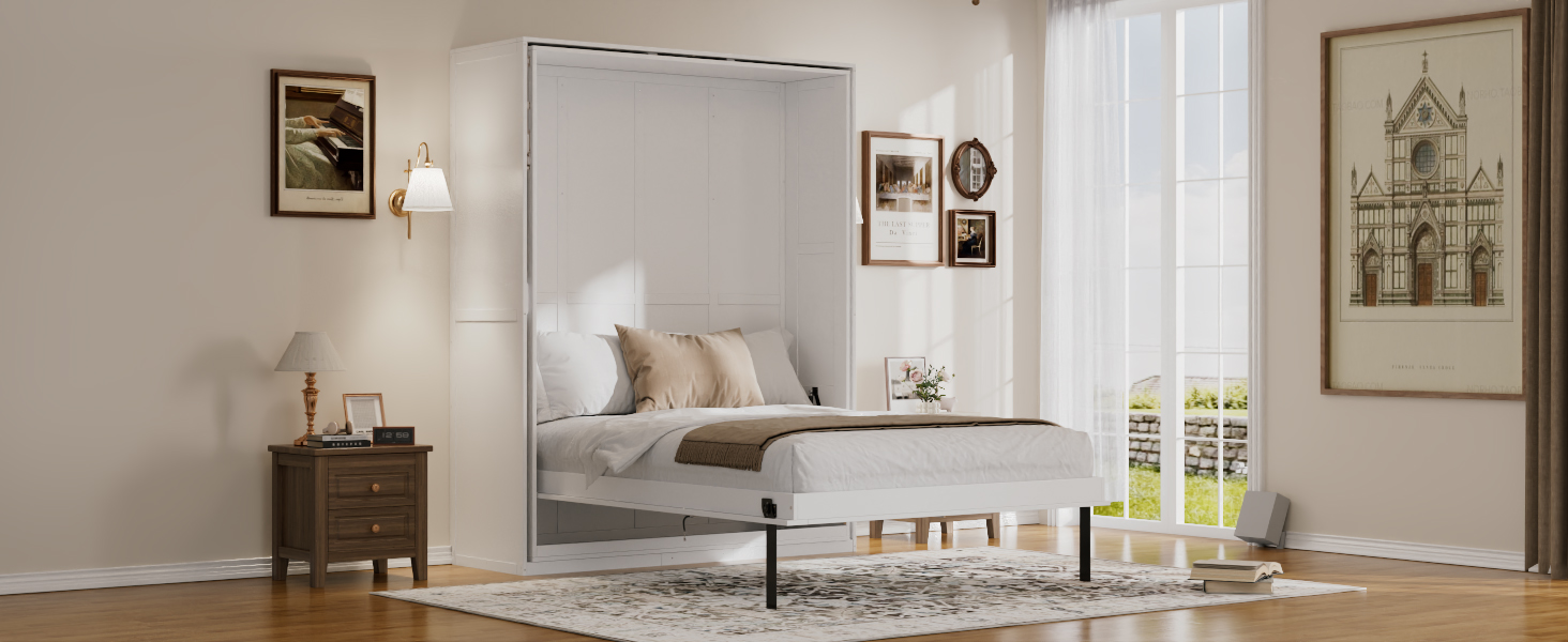 Rotating Queen Murphy Bed with Hidden Storage Racks 7 Rotating Queen Murphy Bed with Hidden Storage Racks