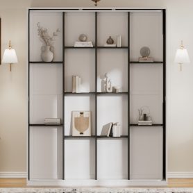 Rotating Queen Murphy Bed with Hidden Storage Racks 55 Rotating Queen Murphy Bed with Hidden Storage Racks