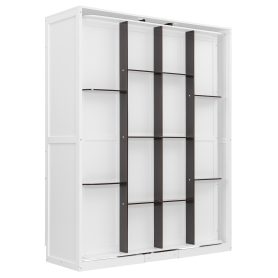 Rotating Queen Murphy Bed with Hidden Storage Racks 73 Rotating Queen Murphy Bed with Hidden Storage Racks
