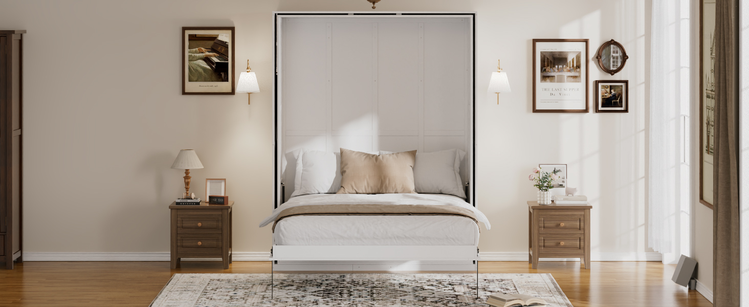 Rotating Queen Murphy Bed with Hidden Storage Racks 3 Rotating Queen Murphy Bed with Hidden Storage Racks