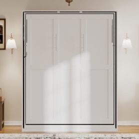 Rotating Queen Murphy Bed with Hidden Storage Racks 51 Rotating Queen Murphy Bed with Hidden Storage Racks