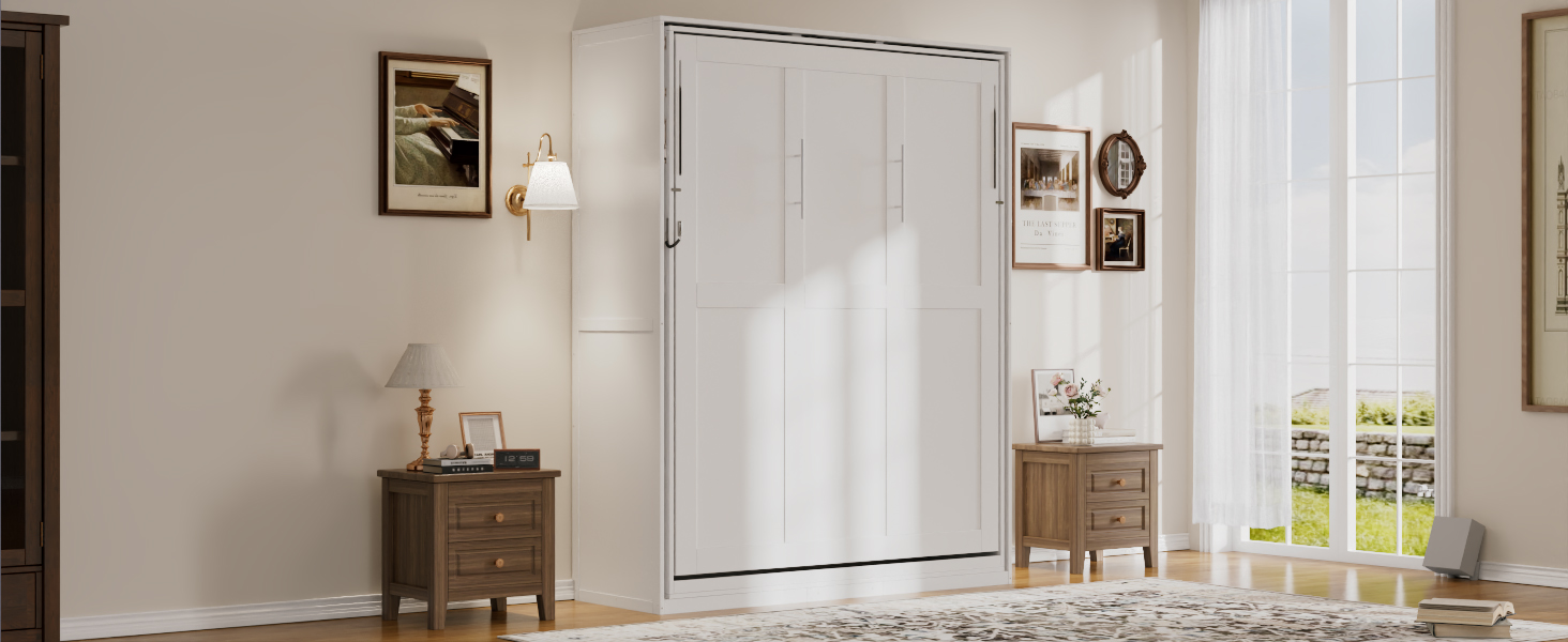 Rotating Queen Murphy Bed with Hidden Storage Racks 8 Rotating Queen Murphy Bed with Hidden Storage Racks