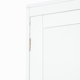 Queen Size Wood Murphy Bed With Wardrobe, Desk, Gas Struts and Charging Station