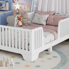 Twin Floor Bed With Slats And Fence 35 Twin Floor Bed With Slats And Fence