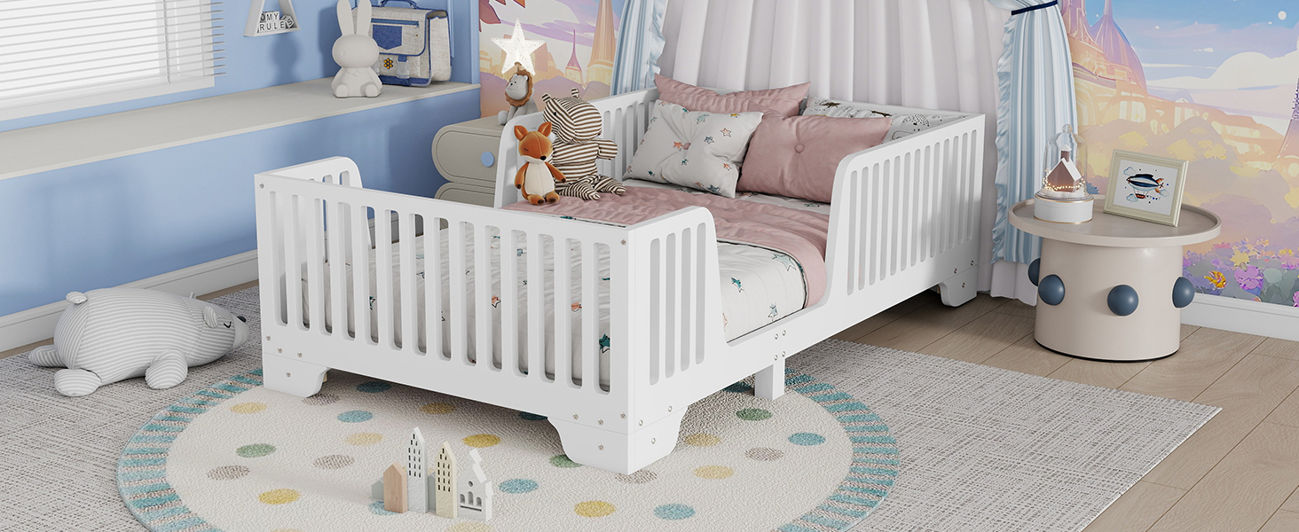 Twin Floor Bed With Slats And Fence 18 Twin Floor Bed With Slats And Fence