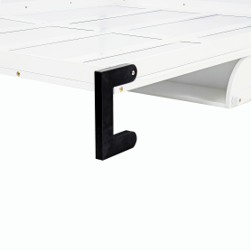 Queen Size Wood Murphy Bed With Wardrobe, Desk, Gas Struts and Charging Station