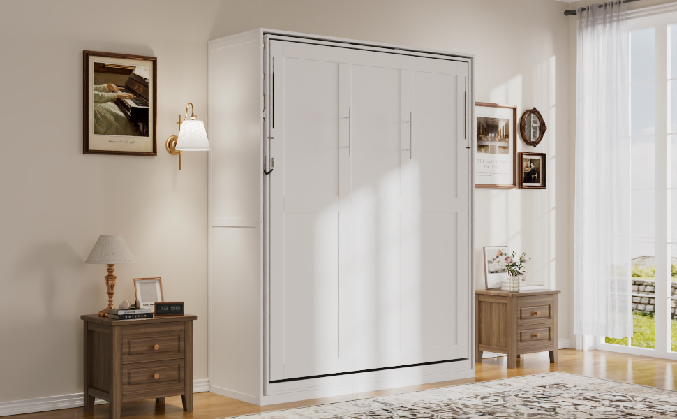 Rotating Queen Murphy Bed with Hidden Storage Racks 6 Rotating Queen Murphy Bed with Hidden Storage Racks