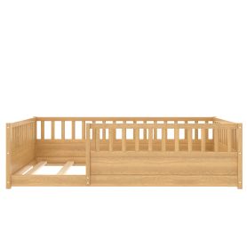 Montessori Wooden Children's Floor Bed, Full Size