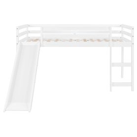 Twin Loft Bed With Slide, Multifunctional Design 27 Twin Loft Bed With Slide, Multifunctional Design