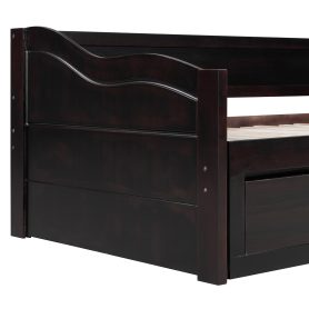 Wooden Daybed with Trundle Bed and Drawers 38 Wooden Daybed with Trundle Bed and Drawers