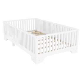 Twin Floor Bed With Slats And Fence 31 Twin Floor Bed With Slats And Fence