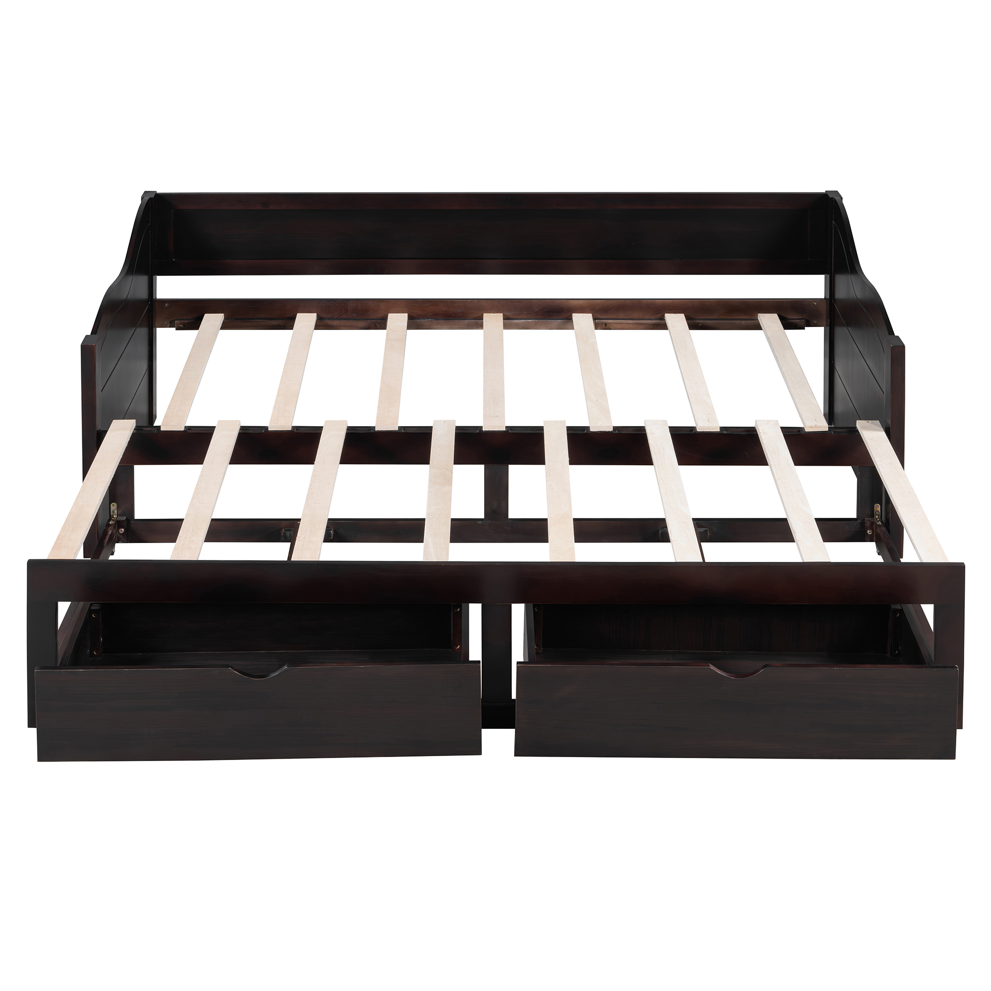 Wooden Daybed with Trundle Bed and Drawers 10 Wooden Daybed with Trundle Bed and Drawers