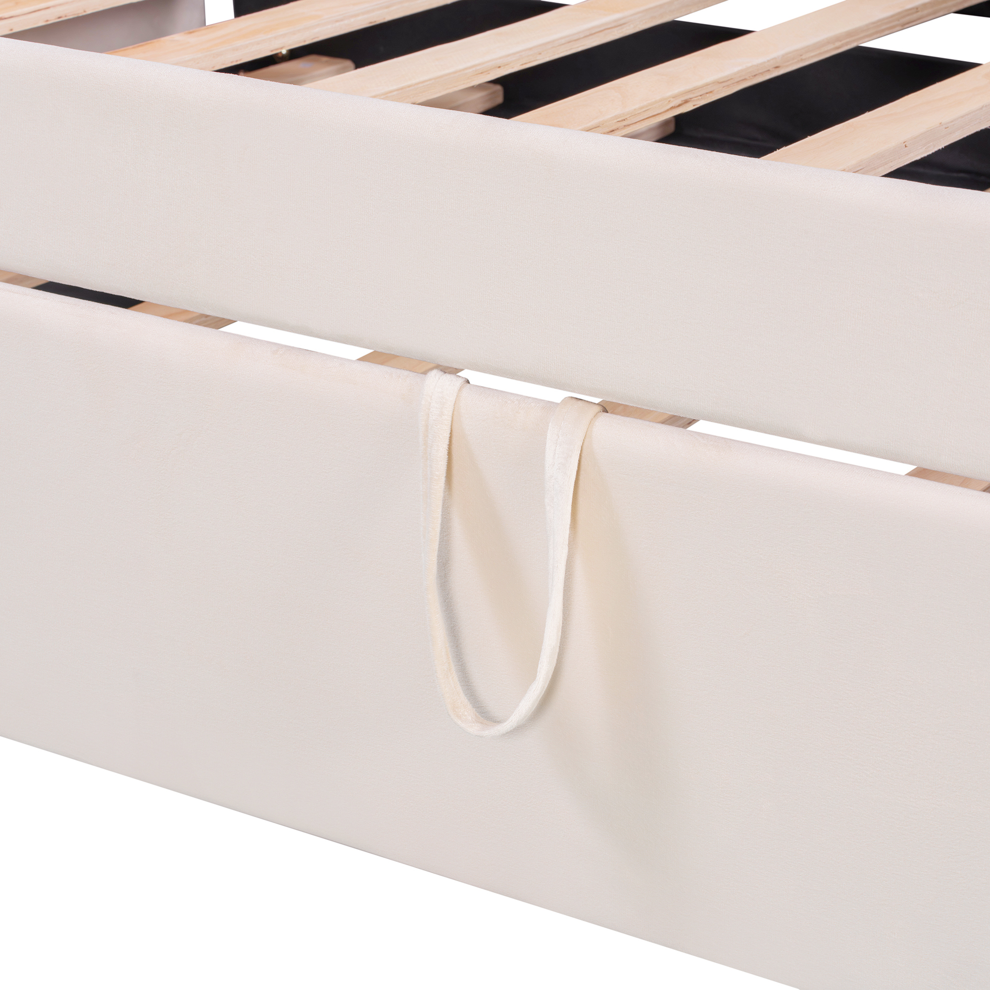 Twin Size Velvet Upholstered Daybed with Pop Up Trundle 18 Twin Size Velvet Upholstered Daybed with Pop Up Trundle