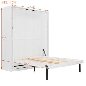 Rotating Queen Murphy Bed with Hidden Storage Racks 82 Rotating Queen Murphy Bed with Hidden Storage Racks