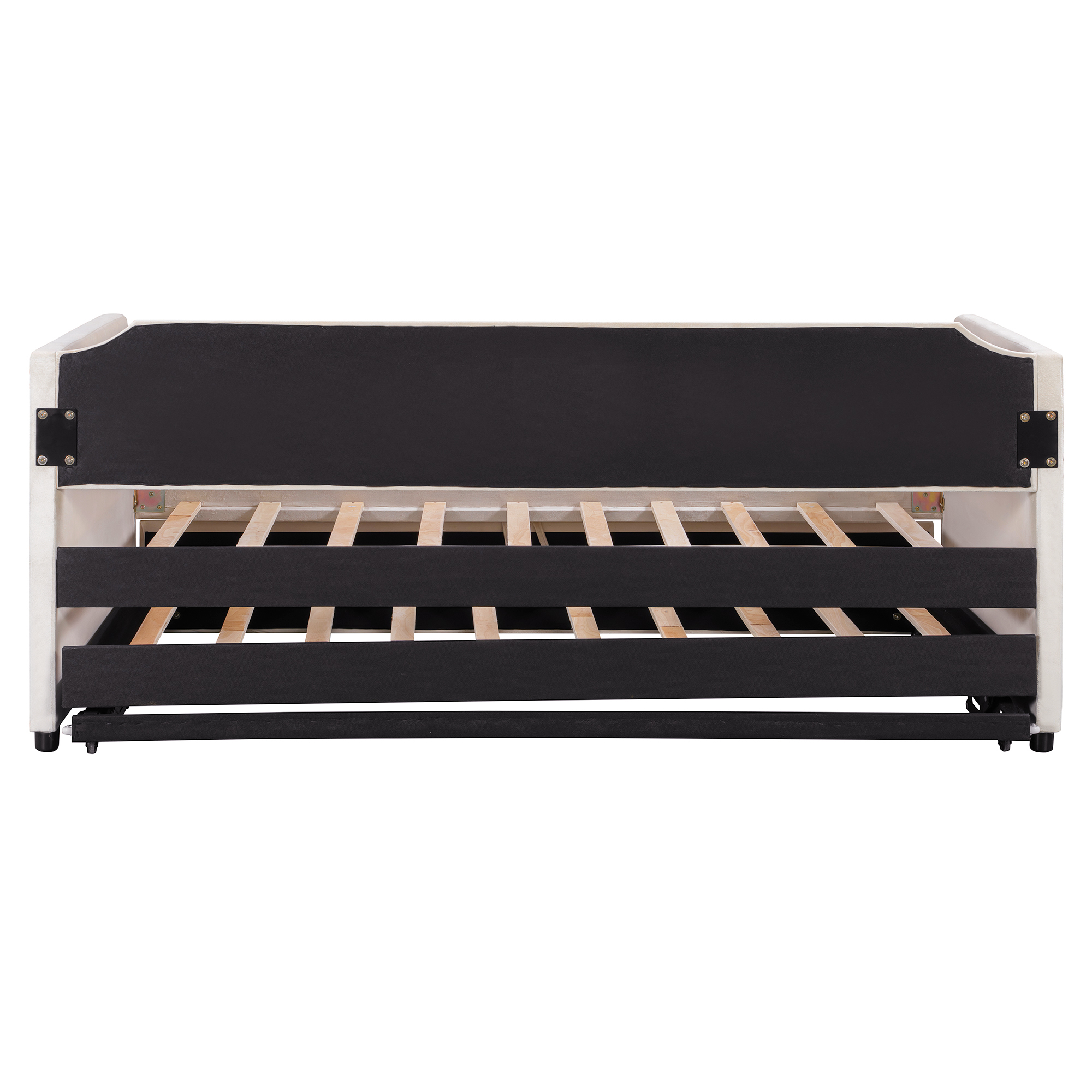 Twin Size Velvet Upholstered Daybed with Pop Up Trundle 16 Twin Size Velvet Upholstered Daybed with Pop Up Trundle