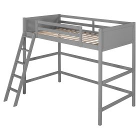 Solid Wood Twin Loft Bed with Ladder 20 Solid Wood Twin Loft Bed with Ladder