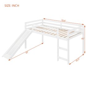 Twin Loft Bed With Slide, Multifunctional Design 32 Twin Loft Bed With Slide, Multifunctional Design