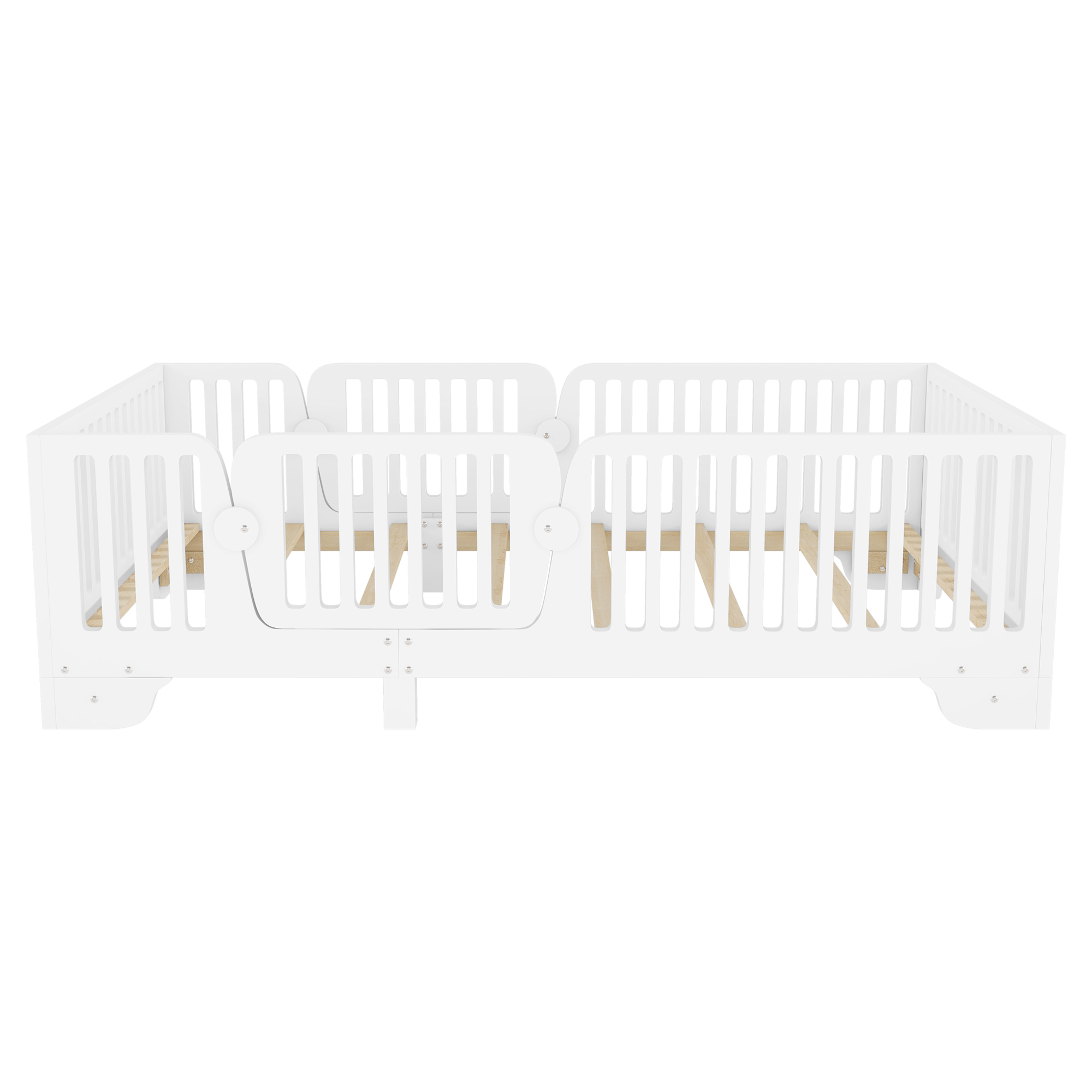 Twin Floor Bed With Slats And Fence 16 Twin Floor Bed With Slats And Fence