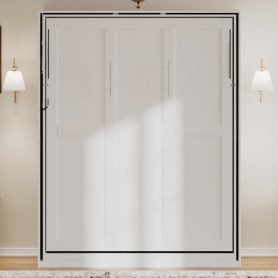 Rotating Queen Murphy Bed with Hidden Storage Racks 49 Rotating Queen Murphy Bed with Hidden Storage Racks