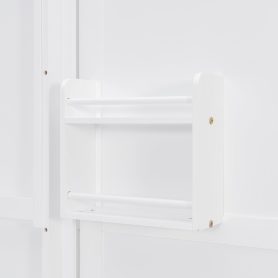 Rotating Queen Murphy Bed with Hidden Wall Cabinet, Shelves, Desk and Storage Racks