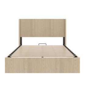 Queen Size Wooden Platform Bed Frame with Storage