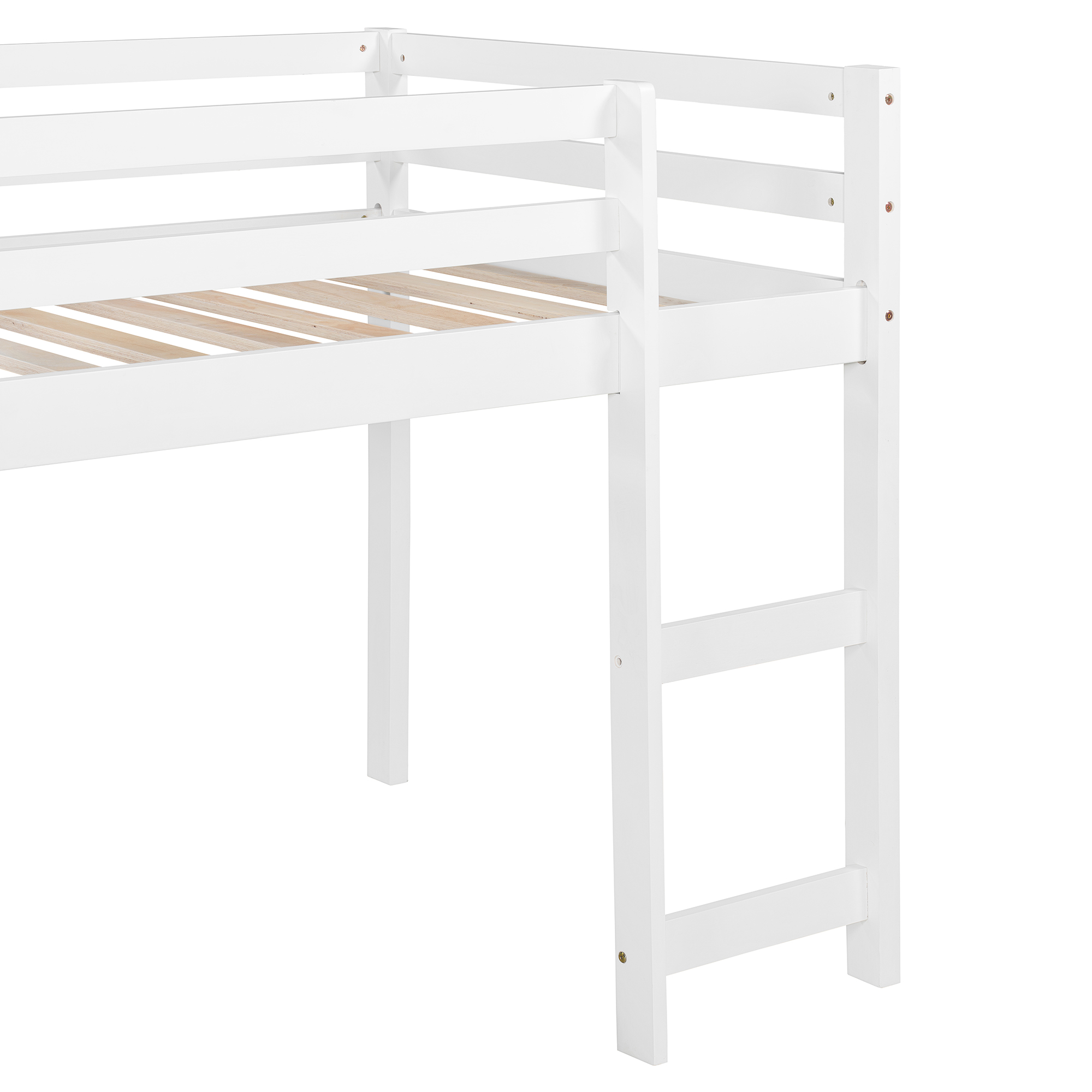 Twin Loft Bed With Slide, Multifunctional Design 5 Twin Loft Bed With Slide, Multifunctional Design