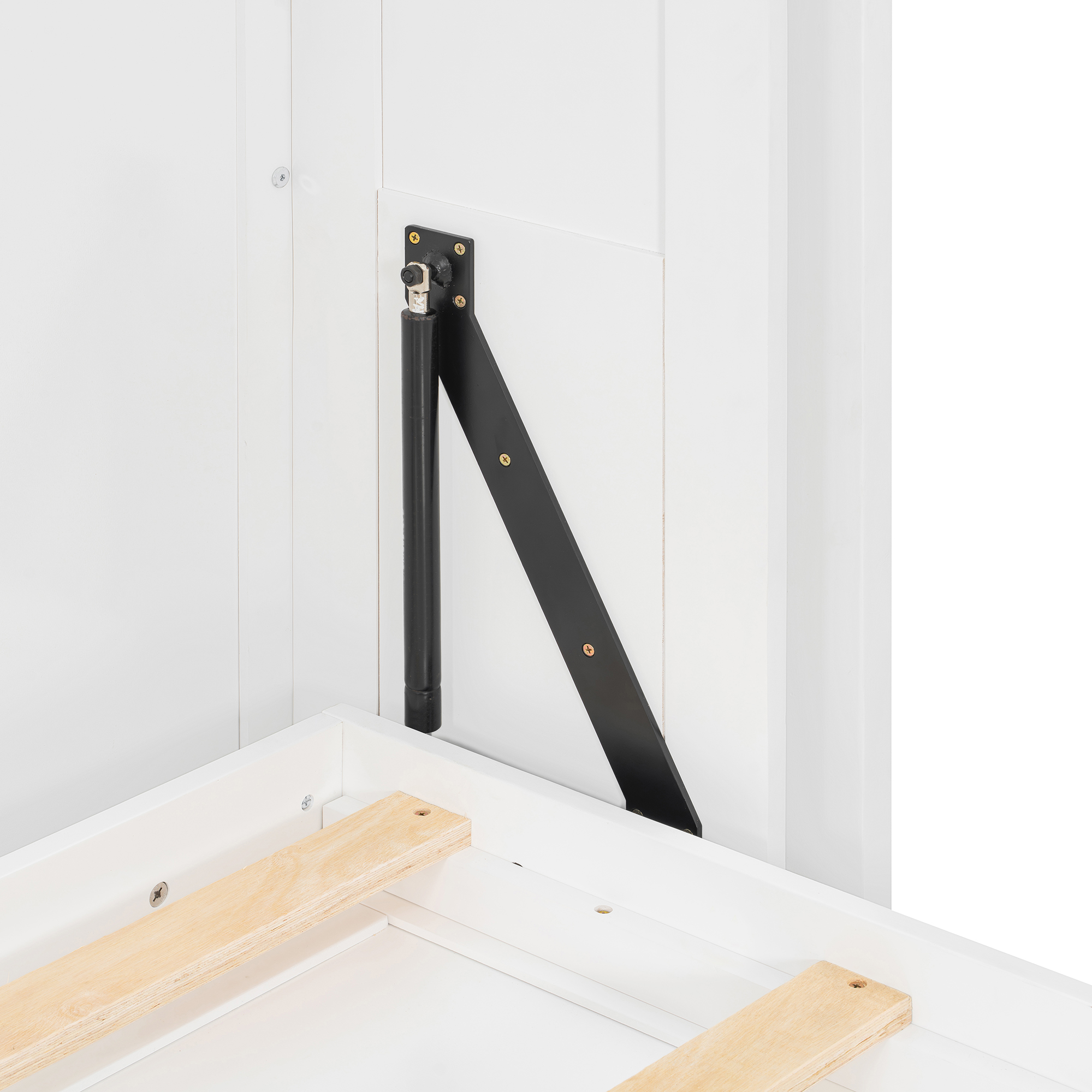 Rotating Queen Murphy Bed with Hidden Storage Racks 40 Rotating Queen Murphy Bed with Hidden Storage Racks